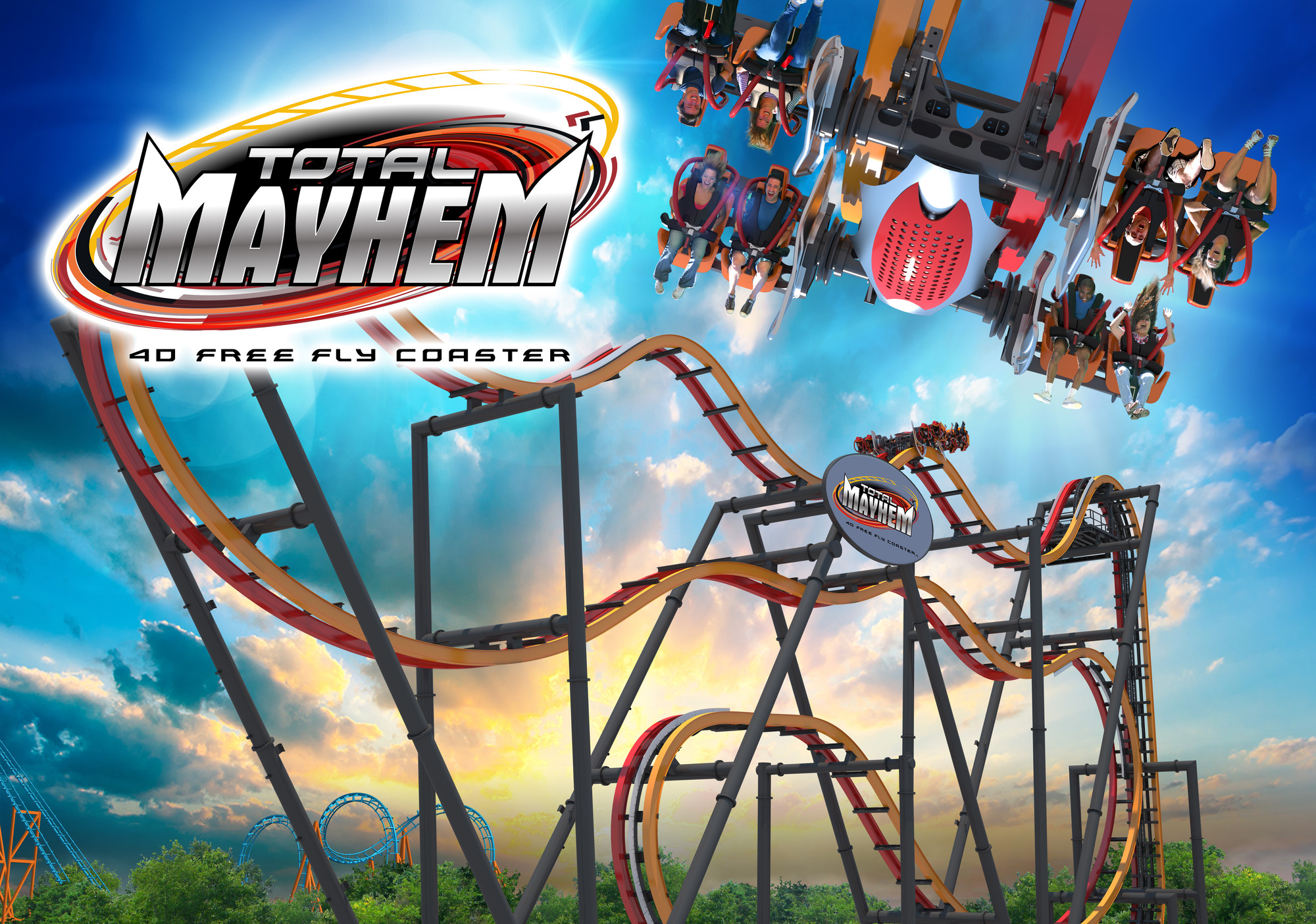 Six Flags anuncia dezenove novas atrações para 2016 - Total Mayhem